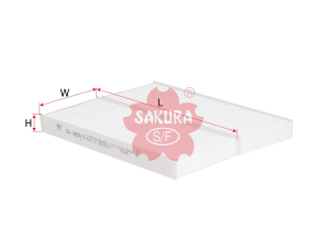 Фильтр салонный Nissan 999M1-VR056, 27274-EA000 КОМПЛЕКТ, CA1809S  SAKURA изображения