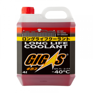 Антифриз готовый GIGAS LONG LIFE COOLANT (Япония), 4л, -40 С, красный изображение