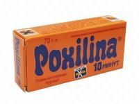 Poxilina Клеющая масса эпоксидная двухкомпонентная 70 мл. (1/60/240) изображение