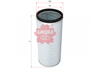 Фильтр возд. Nissan 16546-99203 (=A-569) SAK-A7607 (1/9) см. A1841S изображения
