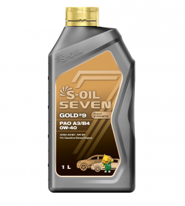 S-OIL 7   GOLD #9  PAO A3/B4  0W40  (1л), Fully Synthetic (1/12) изображение