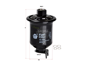 Фильтр топл. Mitsubishi MR204132 (=5120_KYO)  Lancer  4G13, 4G15, 4G93 (1/50) изображения