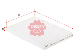 Фильтр салонный Nissan 27277-EN025  АС-207 Sakura изображения