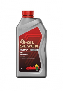 S-OIL 7   RED  #7  SN  10W40  .(1л), Synthetic Technology (1/12) изображение
