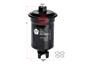 Фильтр топл. Mitsubishi MB868455 (=6180_KYO) 6G72, 6G74 (1/50) изображения