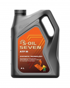 S-OIL 7   ATF III  (4л), Synthetic Technology  (1/4) изображение