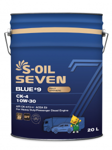 S-OIL 7   BLUE #9  CK-4  10W30  (20л), Fully Synthetic изображение