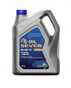 S-OIL 7   BLUE #9  CI-4/SL  10W40  (6л), Fully Synthetic (1/3) изображение