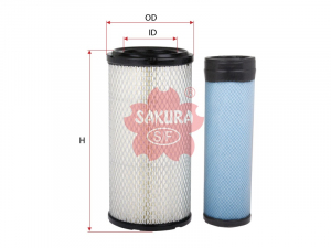 Фильтр возд. TOYOTA 17741-23600-71+17744-23600-71, SAK-A1126S (1/25) изображения