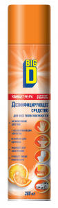 BIG D дезинфицирующее средство, аэрозоль, 300 мл (1/12) изображение