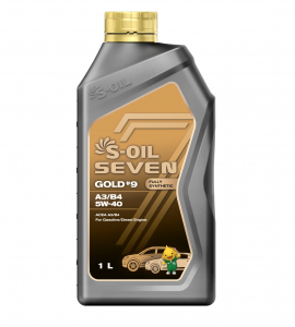 S-OIL 7   GOLD #9  A3/B4  5W40  .(1л), Fully Synthetic (1/12) изображение