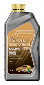 S-OIL 7   GOLD #9  C5/C6 0W20  (1л), Fully Synthetic изображение