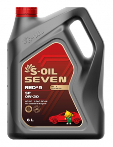 S-OIL 7   RED  #9  SP  0W30  (4л), Fully Synthetic (1/4) изображение