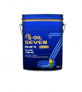 S-OIL 7   BLUE #9  CI-4/SL  15W40  (20л), Fully Synthetic изображение