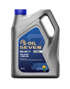 S-OIL 7   BLUE #7  CH-4/SJ  10W30  (4л), Synthetic Technology (1/4) изображение