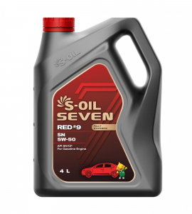 S-OIL 7   RED  #9  SN  5W50  (4л), Fully Synthetic (1/4) изображение