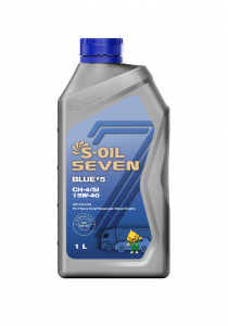 S-OIL 7   BLUE #5  CH-4/SJ  15W40  .(1л), (1/12) изображение