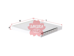 Фильтр салонный Nissan AY684-NS018, CA18250 SAKURA изображения