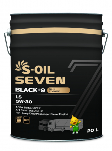 S-OIL 7   BLACK #9   LS  5W30  (20л), Fully Synthetic изображение