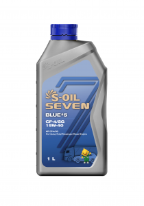 S-OIL 7  BLUE #5  CF-4/SG  15W40  .(1л), (1/12) изображение